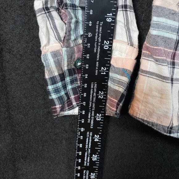 Ariat Womens Shirt Multicolored Plaid Button Up Long Sleeve Cotton Blend Large - Picture 8 of 11